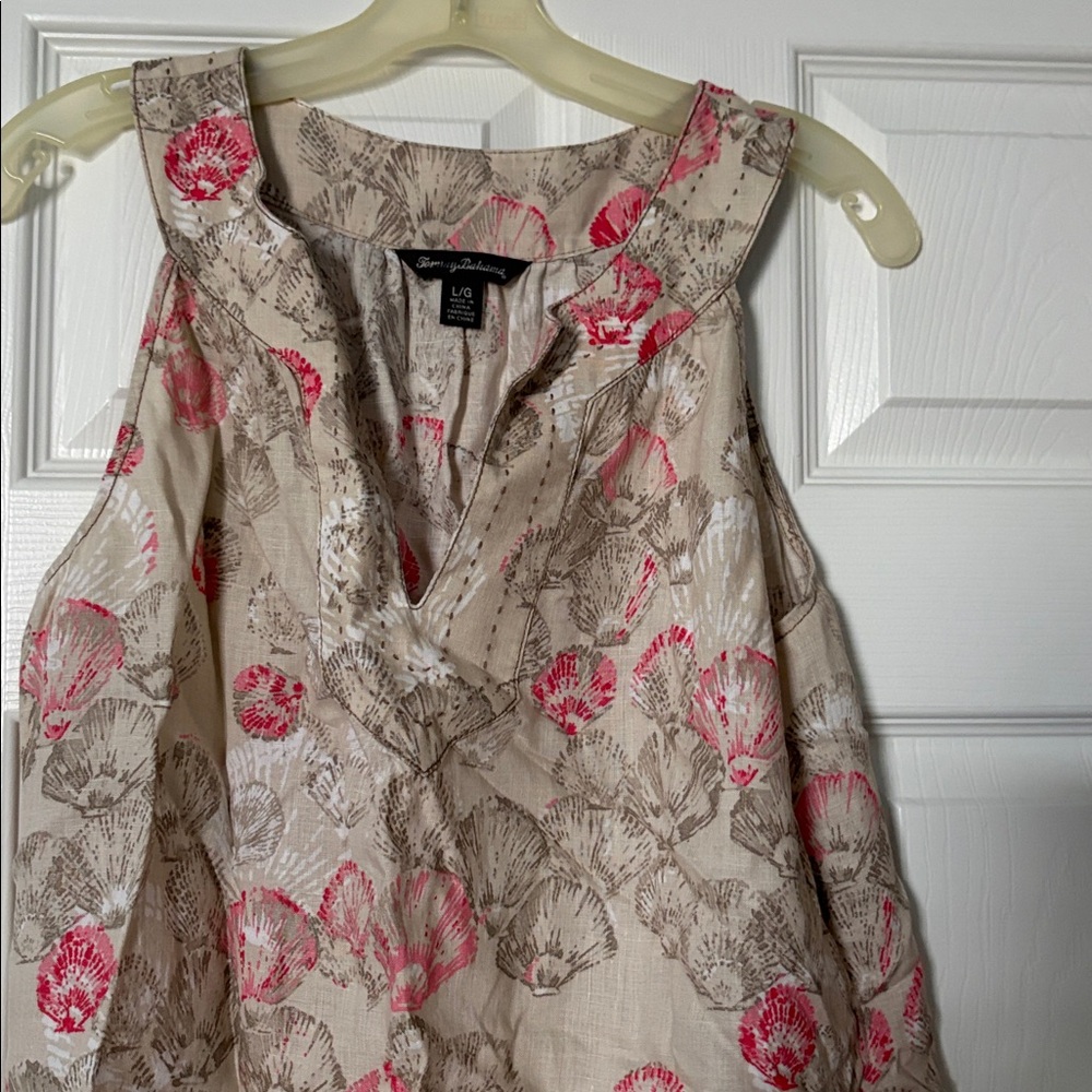 Tommy Bahama cream and floral linen dress - Picture 3 of 4